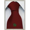Cravatta Bordeaux personalizzata con iniziali ricamate