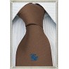 Cravatta Marrone personalizzata con iniziali ricamate