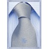 Cravatta Argento personalizzata con iniziali ricamate