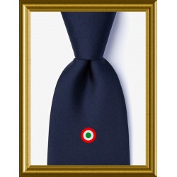 Cravatta in raso con coccarda Tricolore Italia