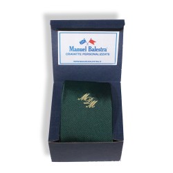 Scatola della cravatta con monogramma MDM