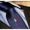Cravatta con bandiera tricolore Italia stilizzata